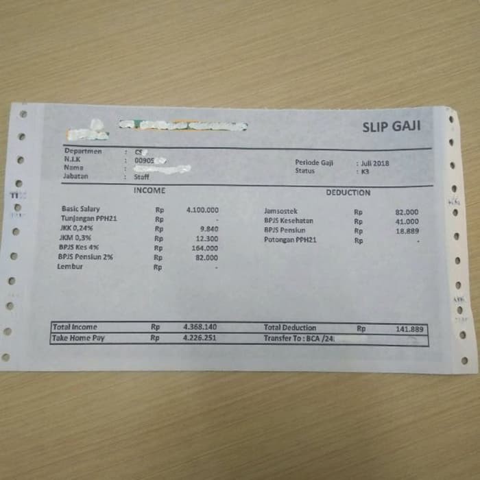 Atk Alat Tulis Kantor Slip Gaji Terlengkap Shopee Indonesia