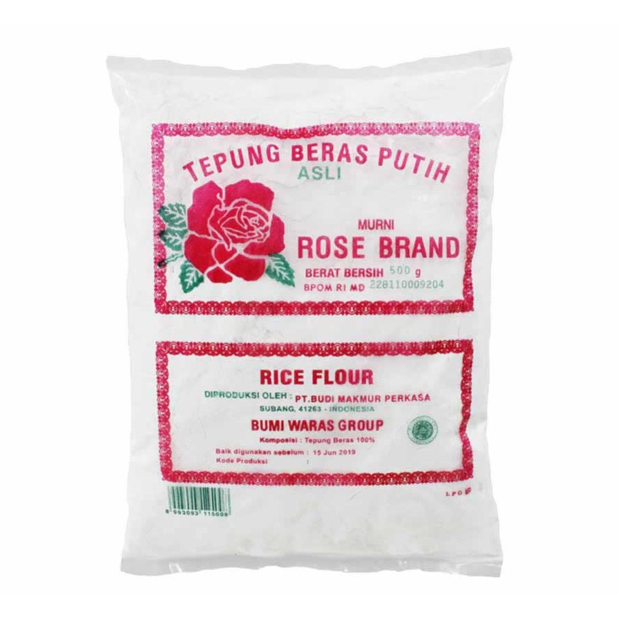 

Tepung Beras Rose Brand 500g / Tepung beras Putih Rosebrand 500 gram / Tepung Rosebrand / Rice Flour