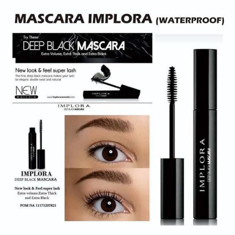 Implora Deep Black Mascara | Maskara