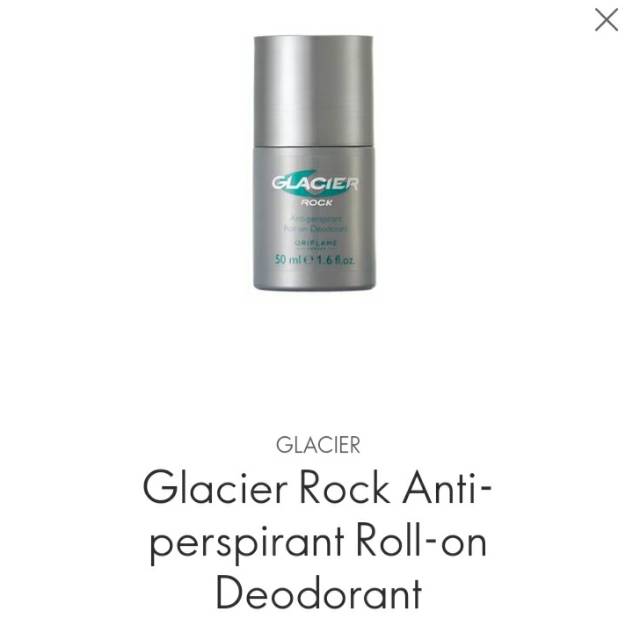 Glacier Rock deodorant for man by Oriflame
