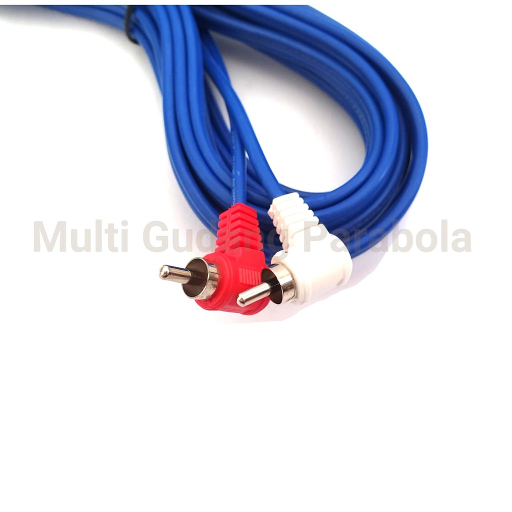 Kabel Kitani RCA Audio 2 in 2 Panjang 20 M High Quality Super Murah