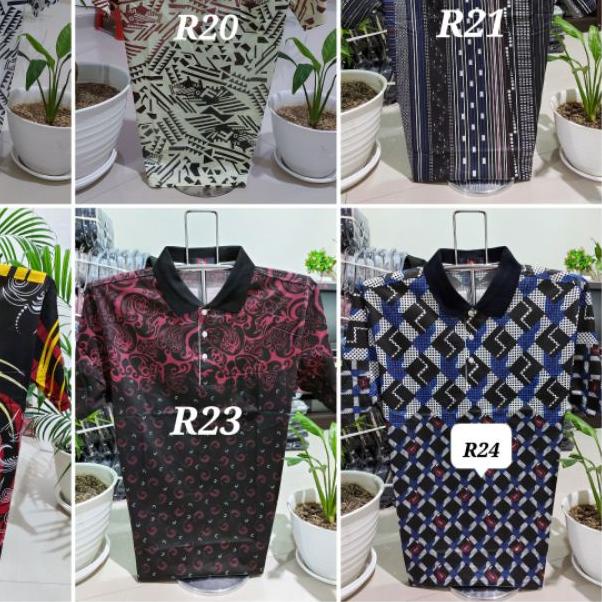 ➱ Kaos Pria Kerah Katun IMPORT M L XL - Kaos Kerah Oryong M L XL - Kaos Bapak - Kaos Kerah Motif ♞