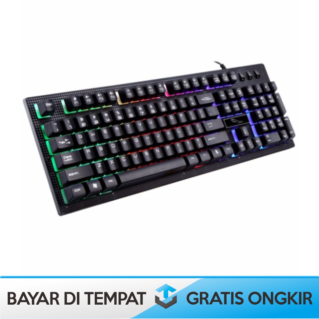 KEYBOARD GAMING MECHANICAL 60% HP RGB LED LEOPARD G20 ORIGINAL MURAH