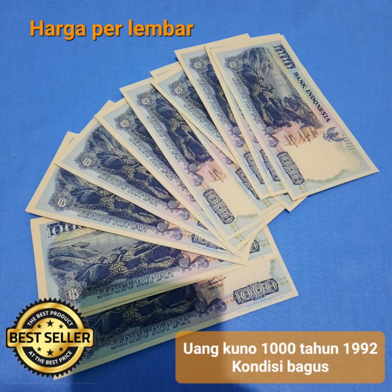 Uang kuno 1000 tahun 1992 kondisi bagus