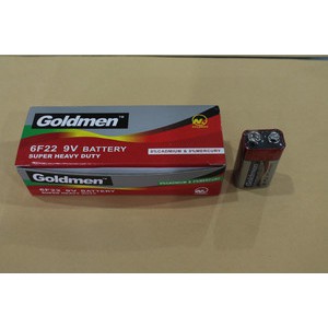 Baterai 9v / Battery 9 Volt / Baterai kotak Merk Goldmen