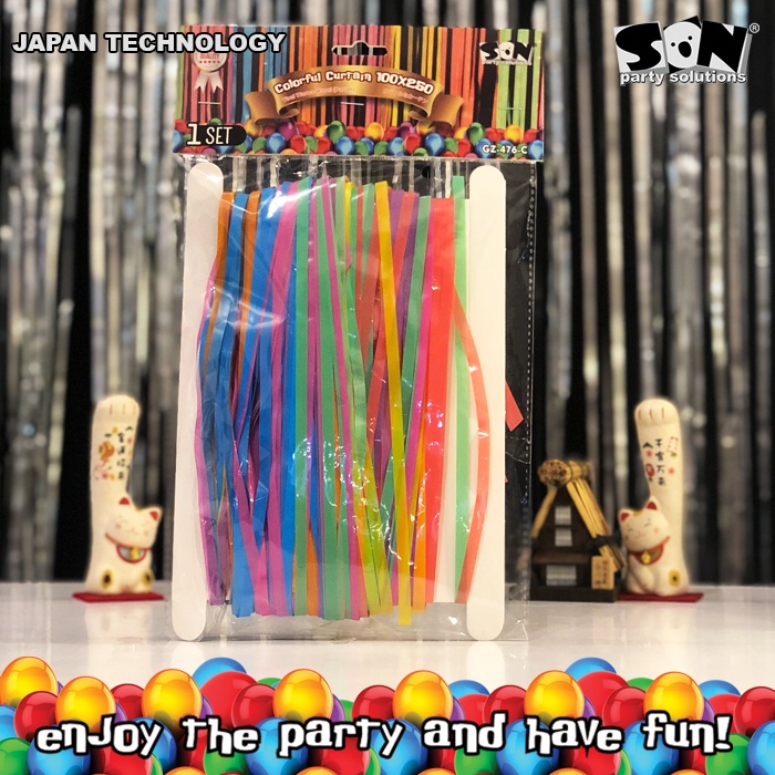 SON TIRAI ULANG TAHUN WARNA PASTEL WARNA WARNI (GZ-476-C) / BANNER HBD / BANNER ULANG TAHUN / BANNER