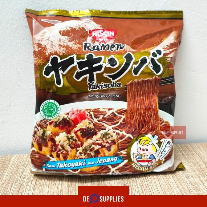 

Nissin Ramen Yakisoba Takoyaki Jepang 104gr - Mie Instan Goreng Pedas