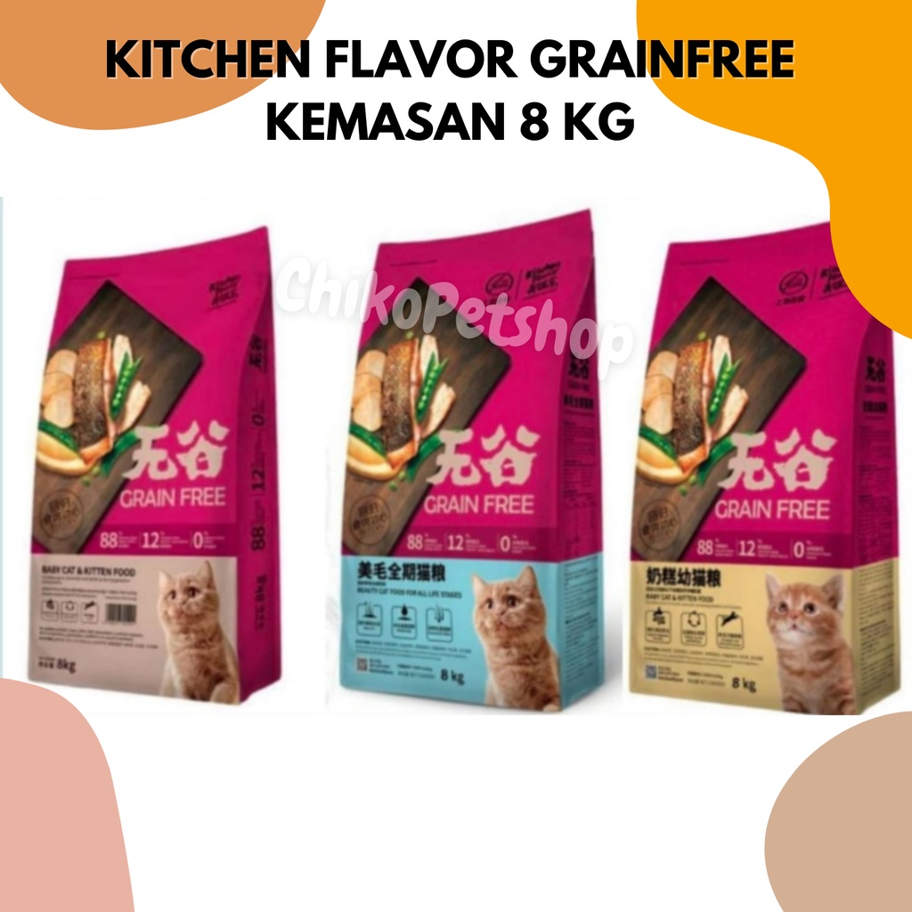 [EXPEDISI] Makanan Kucing KITCHEN FLAVOR Kemasan Freshpack 8 Kg | KF 8 Kg