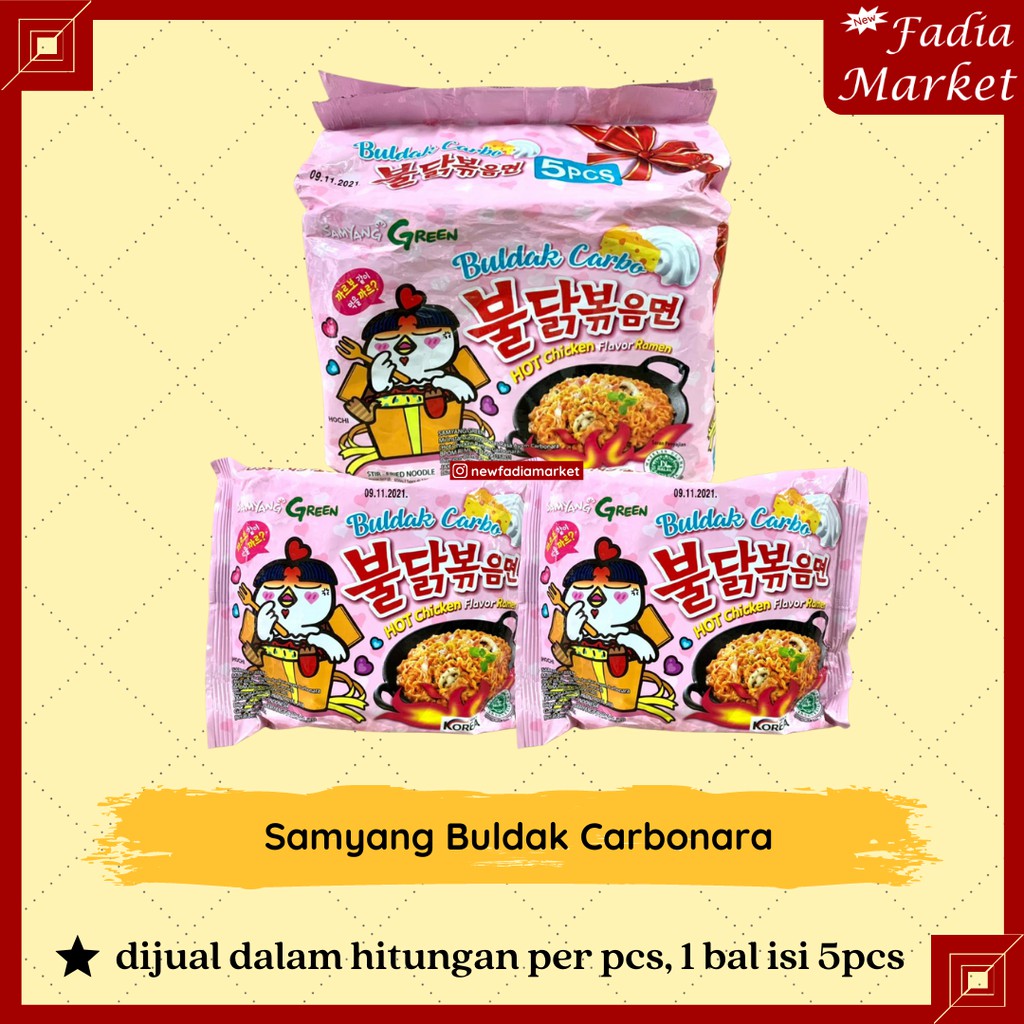 

Samyang Carbonara Mie Instant Korea 140g