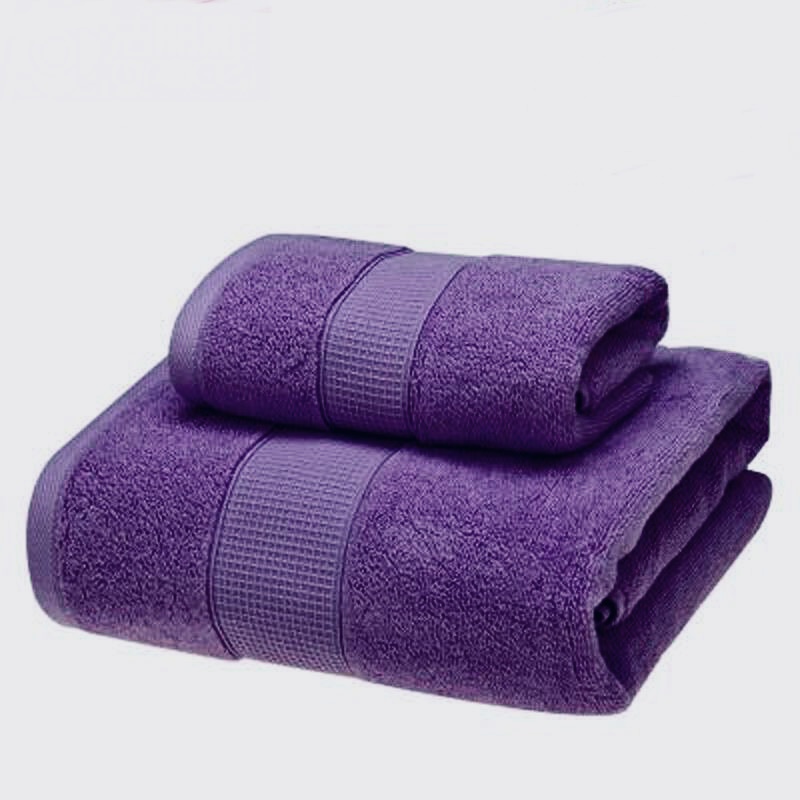 Handuk Mandi Dewasa Tebal Handuk Hotel Super SOFT Halus Lembut Polos Ungu COTTON Bamboo Termurah Terlaris