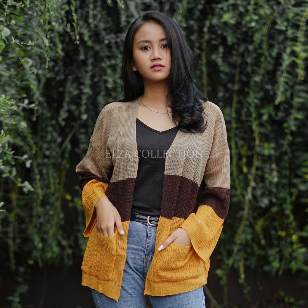 Kardigan  rajut oversize sweater cardigan rajut wanita korea jumbo gardigan outer rajut panjang premium