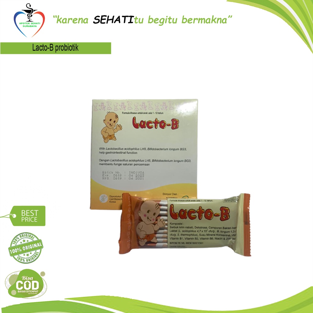 LACTO-B PER 10 SACHET OBAT DIARE ANAK