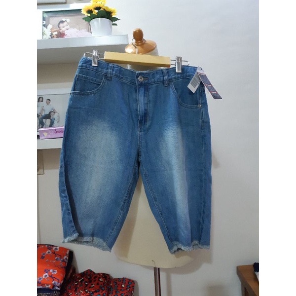 celana selutut jeans bossini new tag