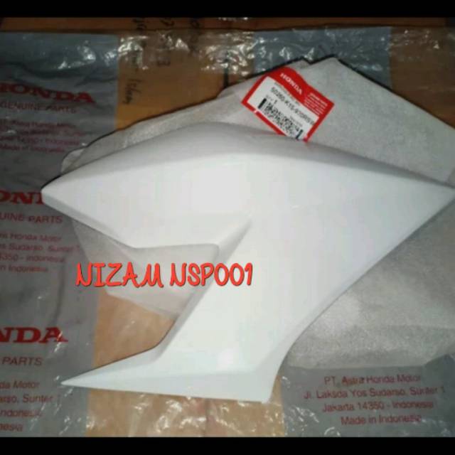 cover sayap tangki luar R Cb 150 led K15-920 original Honda putih