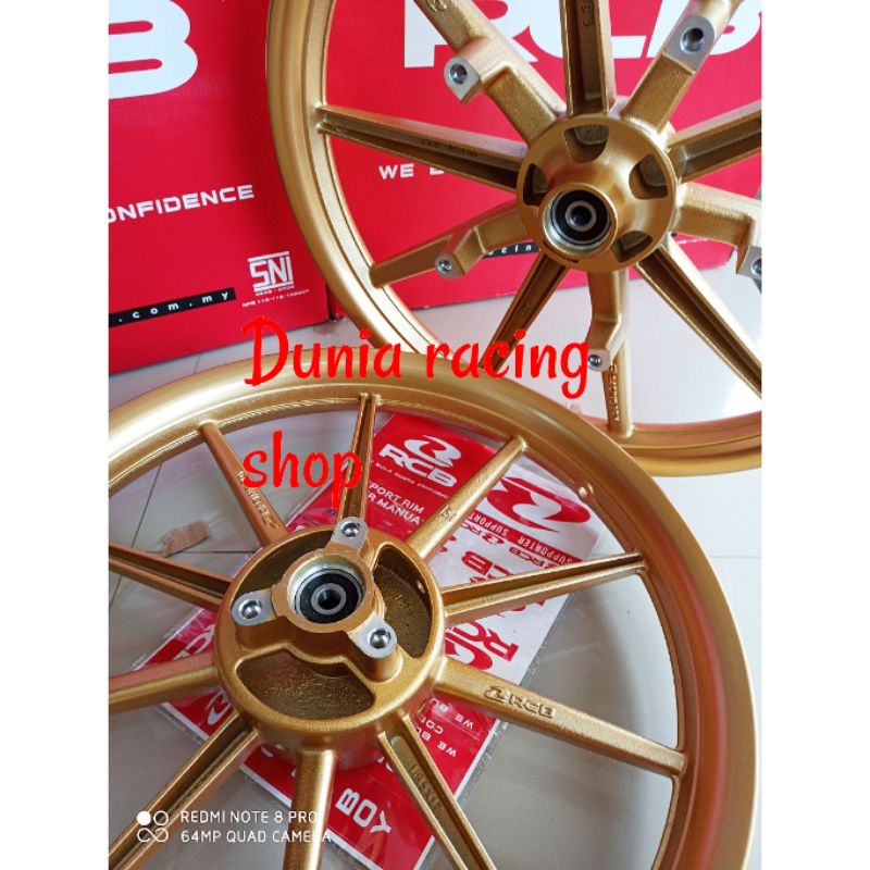 Velg Pelek RCB Satria Fu SP522 palang 5 dan SP811 Palang 10 Gold Velg Racing RCB