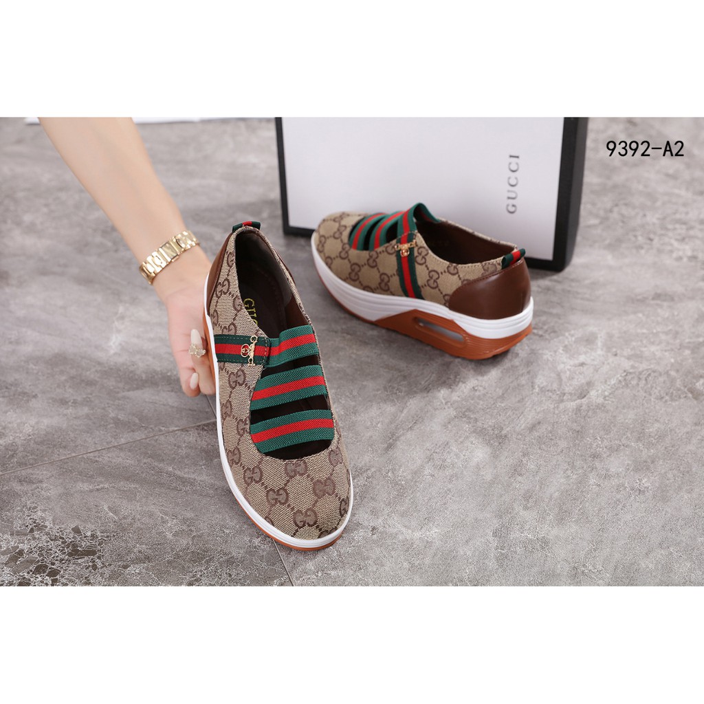 GC Wedges GG Canvas Slip On Shoes 9392-A2