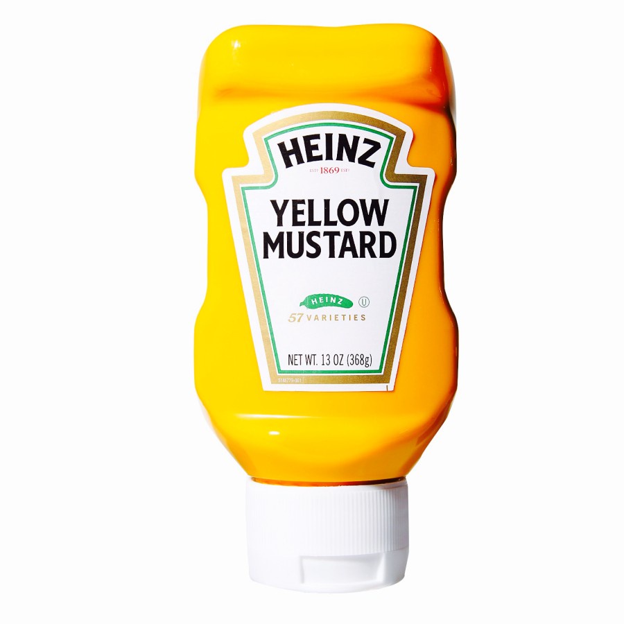 

Heinz Yellow Mustard Paste Sauce Saus Barbekyu Hot Dog Sandwich Burger Steak Grill BBQ Barbecue Meats