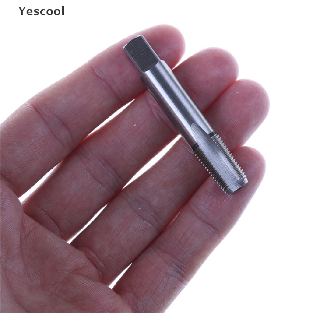 Yescool 1 / 8-27 HSS NPT Taper Pipa Keran Bahan Baja Kecepatan Tinggi