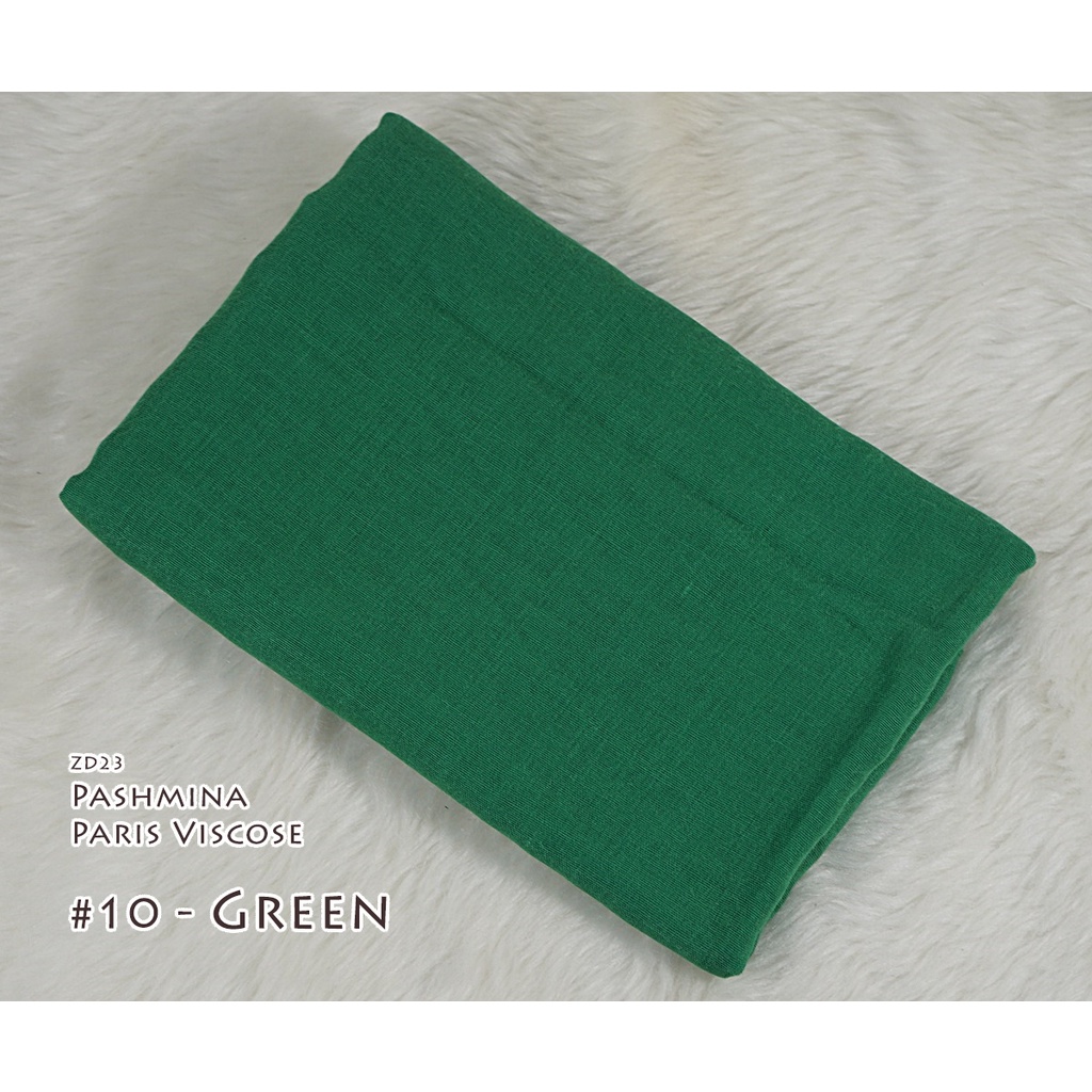 Pashmina Polos Paris Viscose - AYUMI by Luulu Scarf-#10 - Green