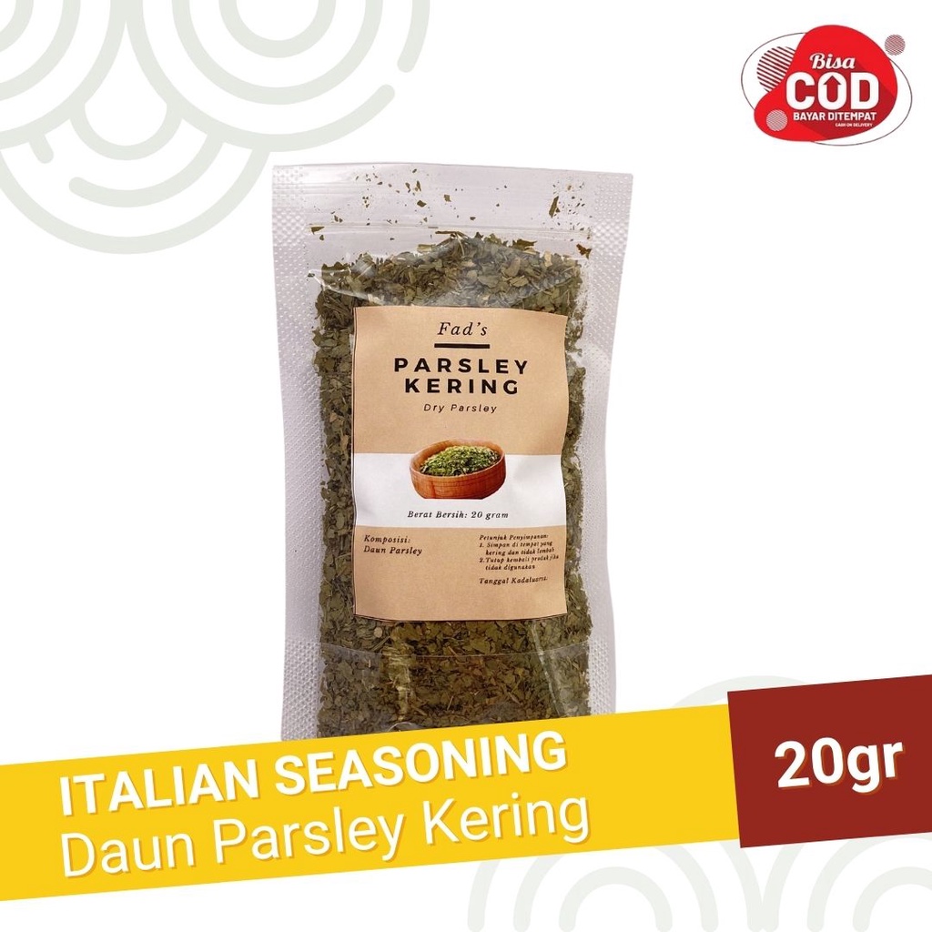 Fad's Italian Herbs 20gr - Basil Oregano Parsley Peterseli Rosemary Thyme Italian Spices Italian Seasoning