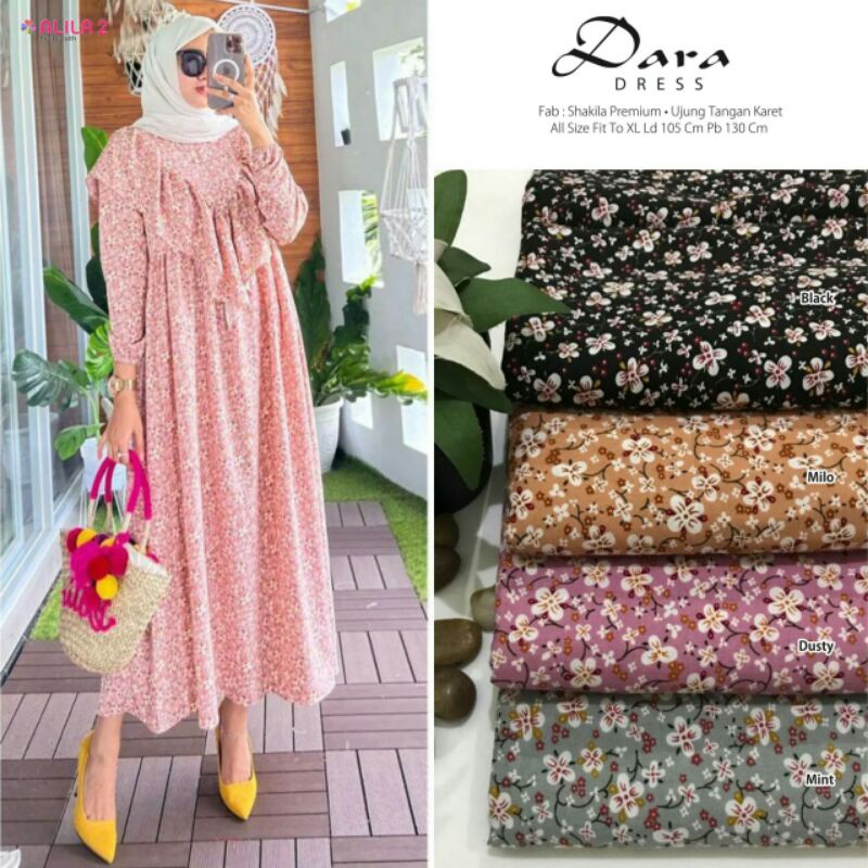 DARA DRESS BY ALILA||SHAKILA PREMIUM LD 105 PJ 130