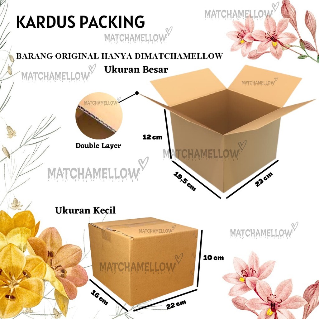 ❄️MATCHA❄️ TAMBAHAN DUS UNTUK PACKING SILAHKAN ATC / KARDUS PACKING