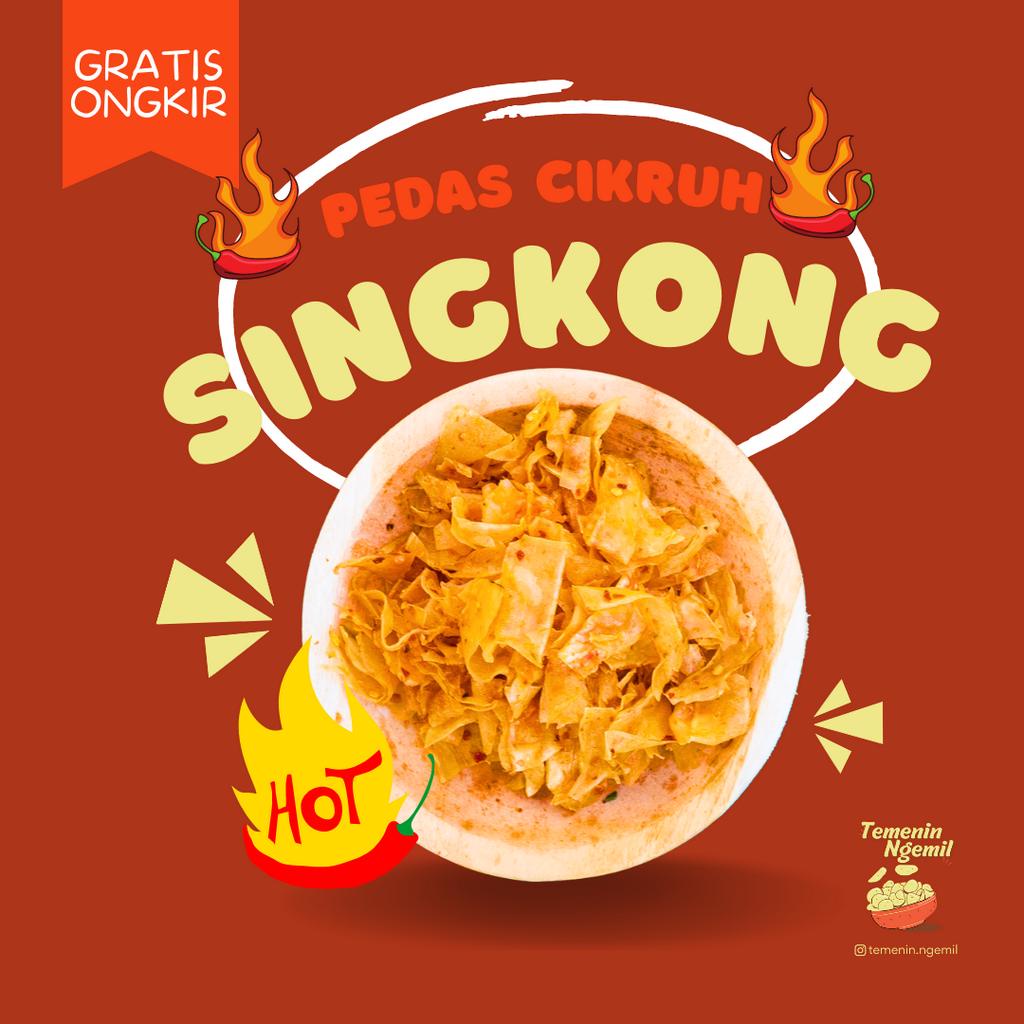 

250 GRAM GRAM KERIPIK SINGKONG KRIWIL PEDAS GURIH CIKRUH