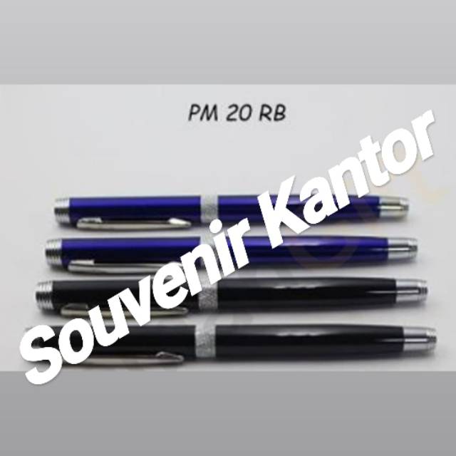 

Pen Metal PM 20 RB Pulpen Stainless Bisa Custom Logo/Nama