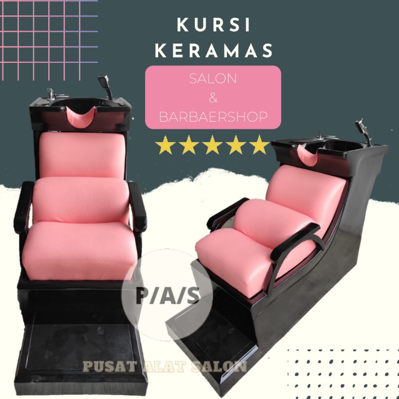 kursi keramas salon / kursi keramas barbershop / washbak kursi keramas / kursi keramas fiber