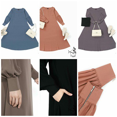 AL ARABIAN - Abaya Aira by Al Arabian Abaya Polos bahan New Fortaleza Size S - XL