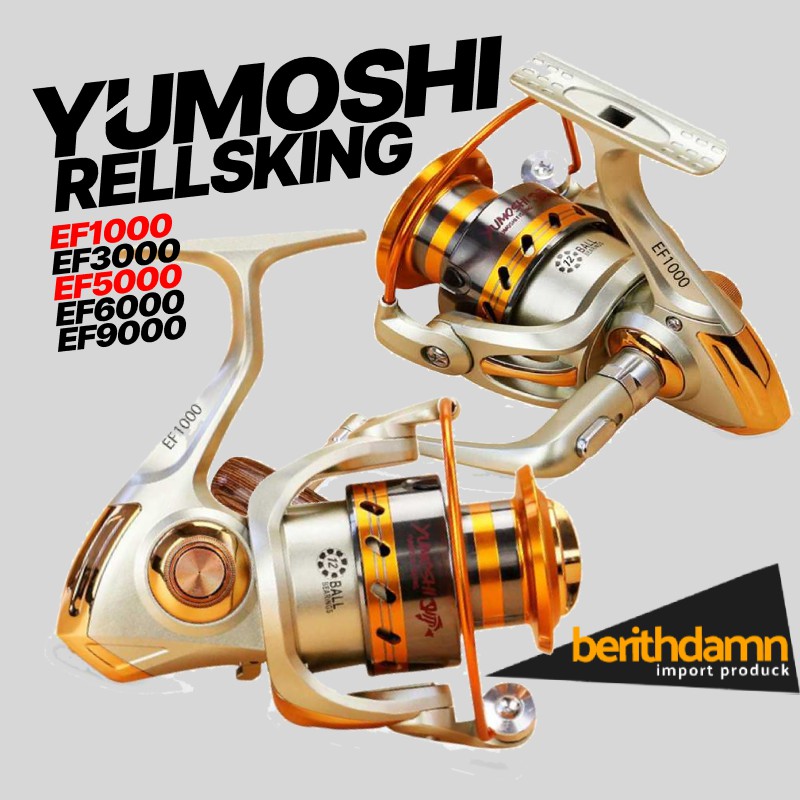 YUMOSHI REELSKING EF1000 EF5000 Reel Pancing Spinning 12 Ball Bearing