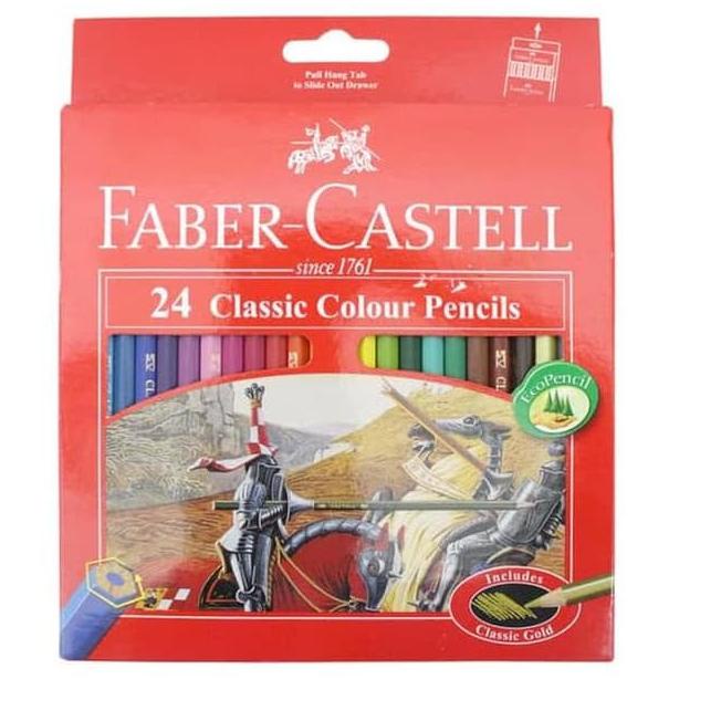 

ARTL1x1W--PENSIL WARNA KAYU 24 WARNA - FABER CASTELL CLASSIC 24 Warna (OFF-52)