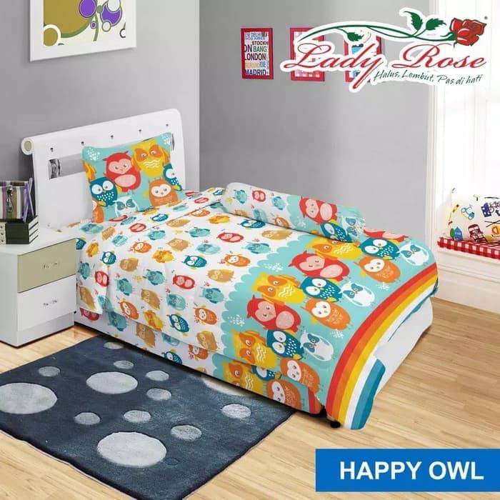 Bedcover Lady Rose Disperse 120x200 - Happy Owl