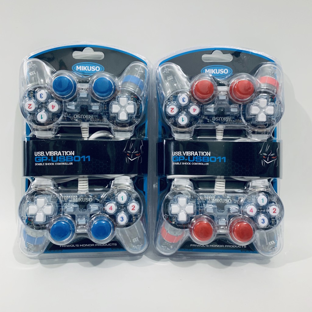 GamePad Nisuta Mikuso GP-USB011 Double Shock Transparant