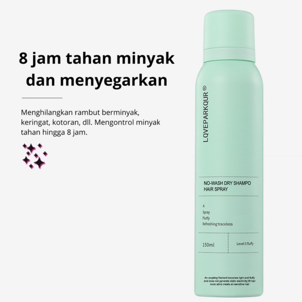 Dry Shampoo Semprotan Rambut Kering Untuk Mengembangkan Rambut Minyak 150 ML BISA COD