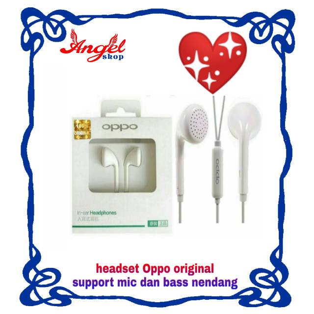 HEADSET OPPO ORIGINAL 100%/headset oppo support semua tipe