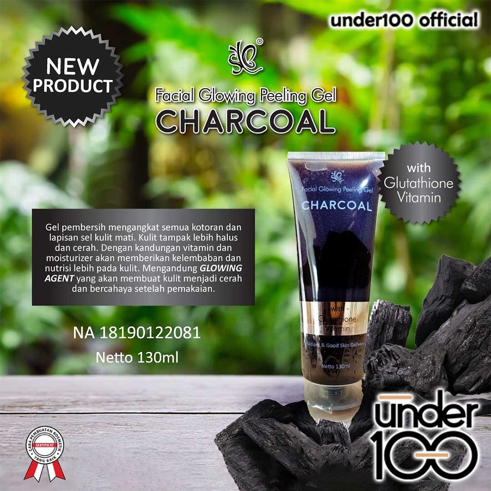 ❤ UNDER100 ❤ SYB Facial Glowing Peeling Gel Aloe Vera | Milk &amp; Snail | Charcoal | Peeling Wajah 130 ml Tube (✔BPOM)