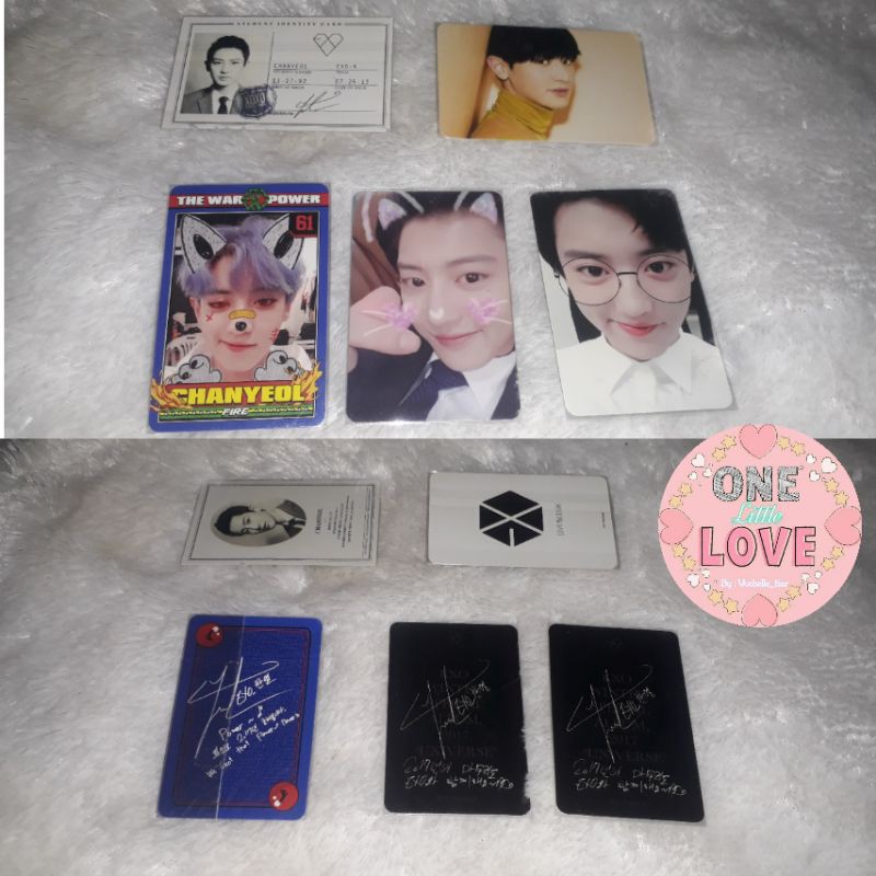 EXO Park Chanyeol Official Photocard from Album The Universe, The War POWER, Love Me Right Japan.