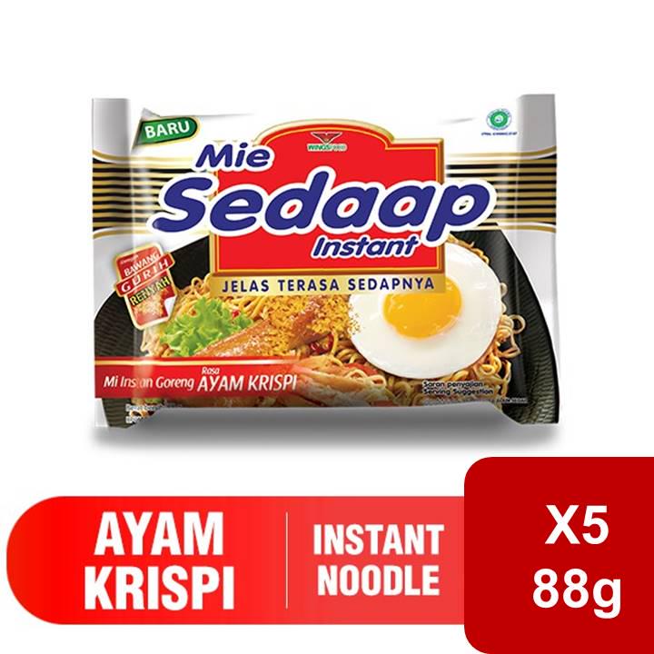 

Mie Sedaap Mie Instan Goreng Ayam Krispi 5 x 88 gr