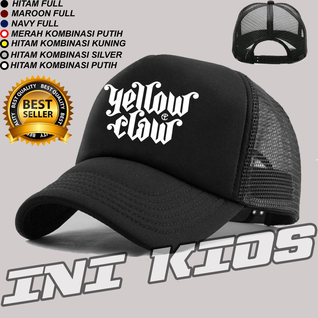 MURAH Topi Trucker Jaring YELLOW CLAW BARONG FAMILY Simple Keren Pria Wanita