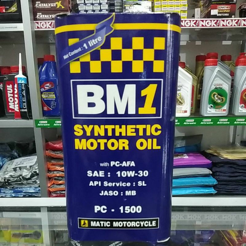 Oli Motor BM1 Matic 10W-30 Dan 10W-40 4T 1L