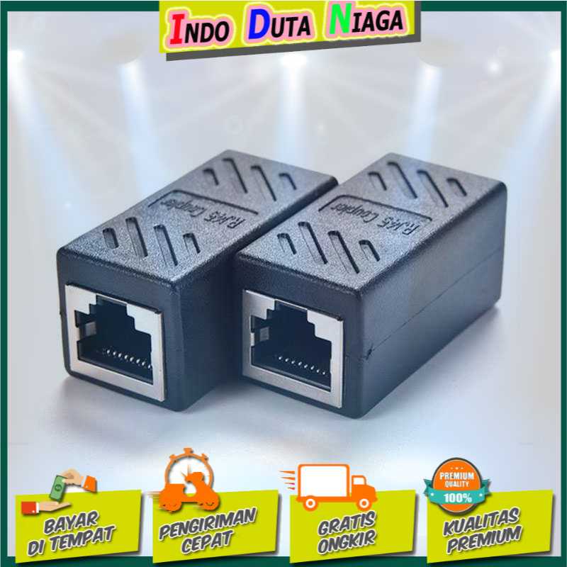 IDN TECH - RJ45 Female to Female Cat6 Network LAN Extension Adapter Connector