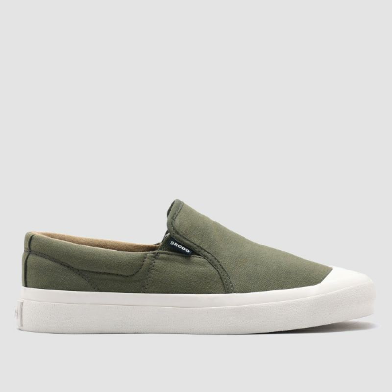 BRODO VANTAGE SLIP ON OLIVE