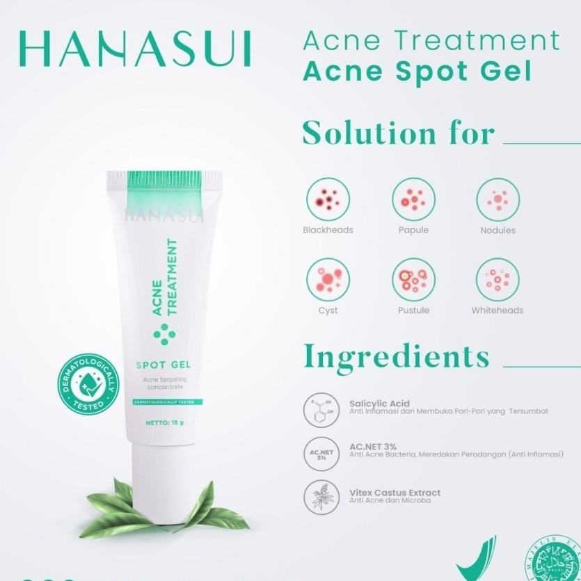 Hanasui Acne Treatment Spot Gel 15gr