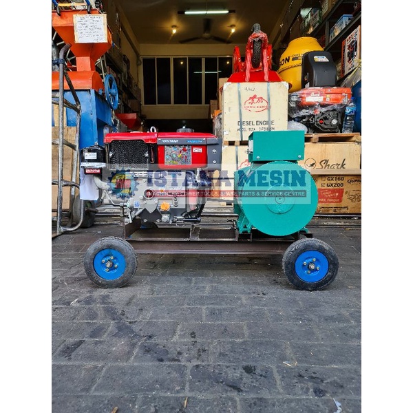6KVA GENSET DIESEL SOLAR 5000W COMPLETE MESIN DIESEL YANMAR TF 85