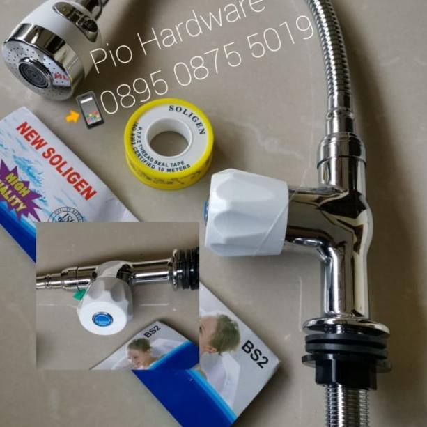 ♞ Kran Air Wastafel Flexibel / Kran Angsa Cuci Piring Tancap ➷