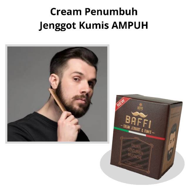 [COD] Cream Penumbuh Bulu Kumis Jenggot Jambang Brewok Bulu Dada Alis Mata Bulu Tangan Kaki AMPUH dalam 2 Minggu - Bafft Cream 20 Gram