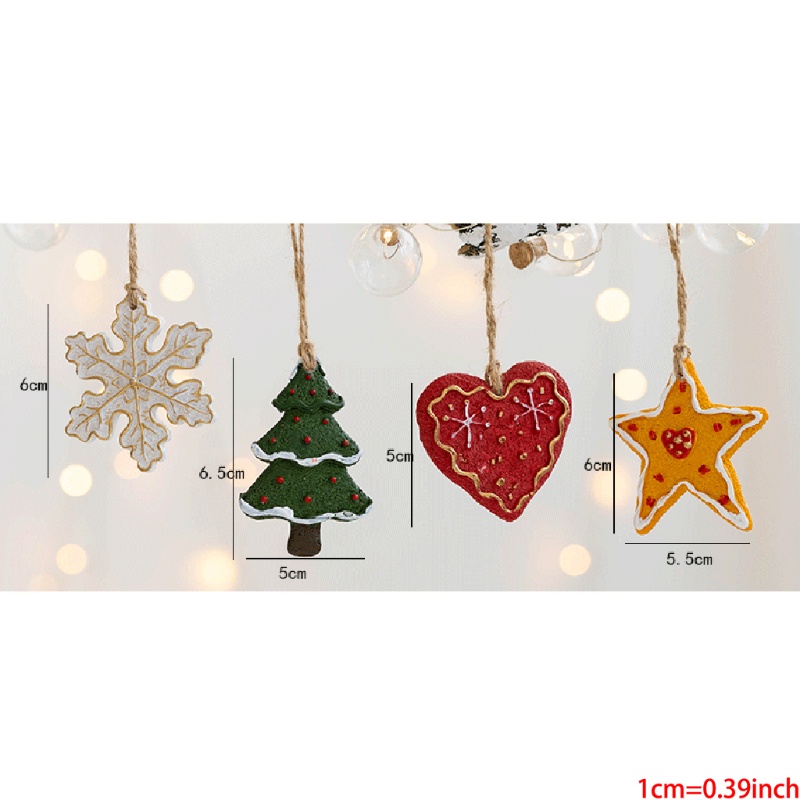 Mainan Lukisan Gantung Bahan Resin Untuk Dekorasi Pesta Natal