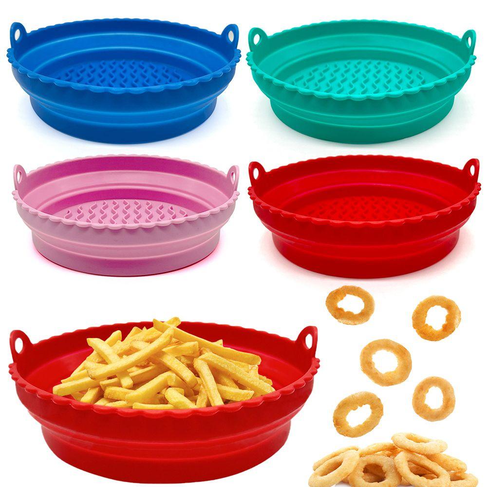 Top Foldable Silicone Pot Grill Pot Tray Masak Reusable Pizza Plate Baking Basket