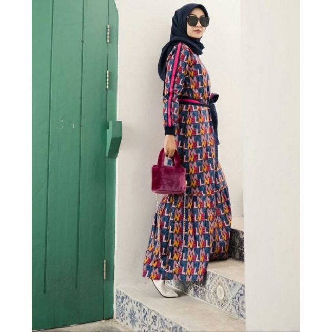 retro summer purple dress by monel